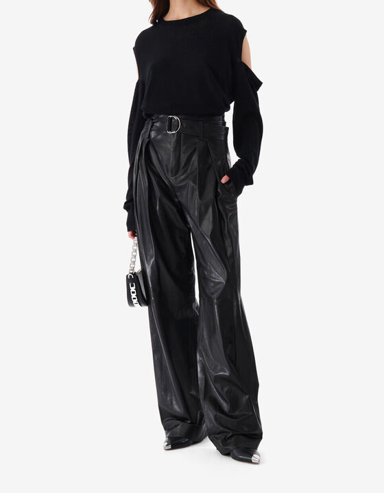 ADICA LEATHER PALAZZO PANTS